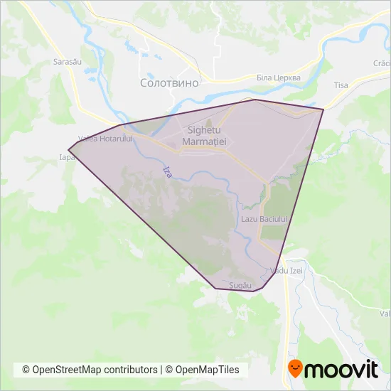 Mara Nord Sighetu Marmației coverage area map