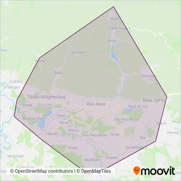 URBIS Baia Mare (Bus) coverage area map