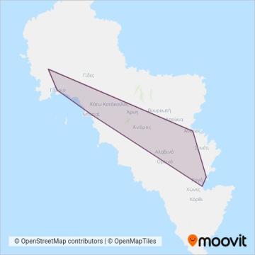 ΚΤΕΛ coverage area map