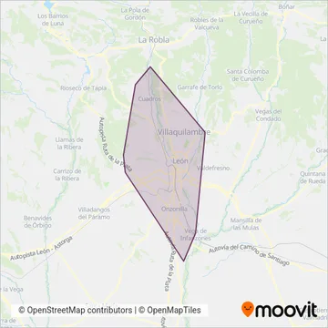 Transportes Adaptados Regionales (ALSA) coverage area map