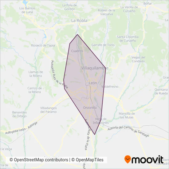 Transportes Adaptados Regionales (ALSA) coverage area map