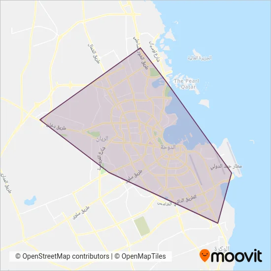 Qatar Rail (Subway) coverage area map