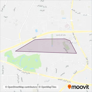 مؤسسة قطر Qatar Foundation coverage area map