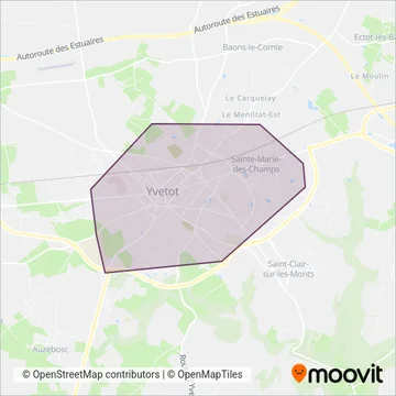 Vikibus (Yvetot Normandie) coverage area map