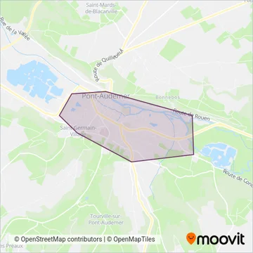 Le Bus (Pont-Audemer/Val de Risle) coverage area map