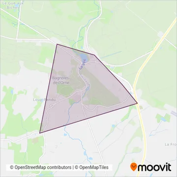Bagnoles de l'Orne coverage area map