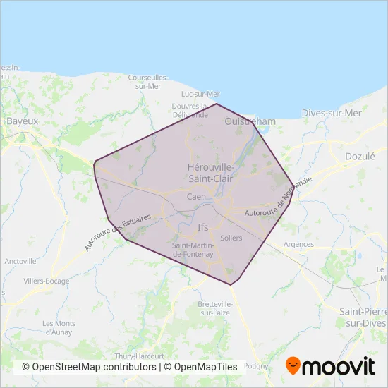 TWISTO (Bus) coverage area map