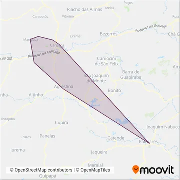 Coletivo | Urbano coverage area map