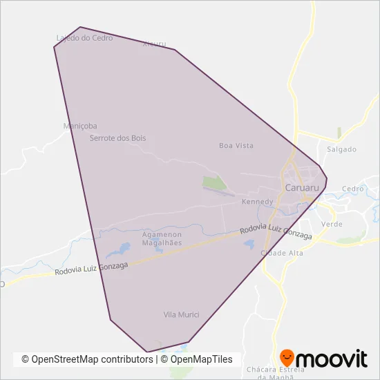 Coletivo | Urbano coverage area map