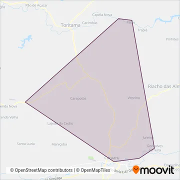 Bandeira coverage area map