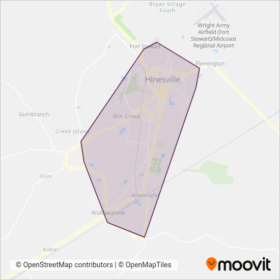 Liberty Transit coverage area map