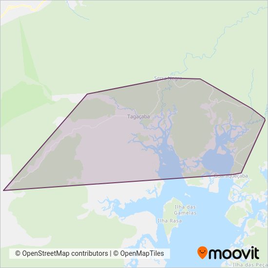 Viação Graciosa (Rodoviário) coverage area map