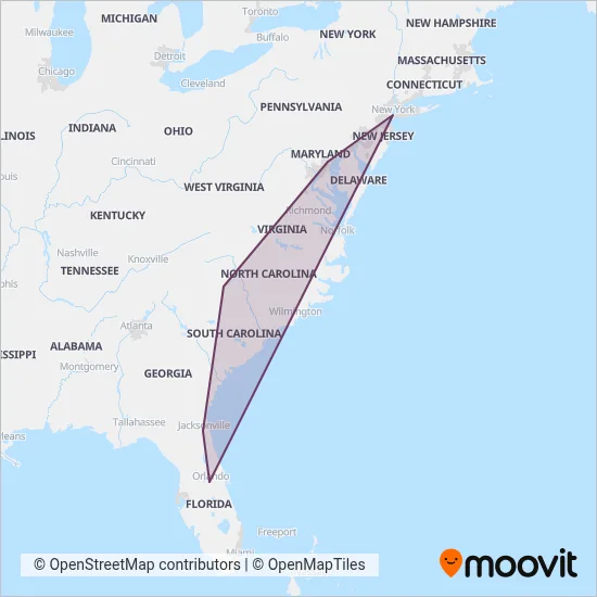 FlixBus-us coverage area map