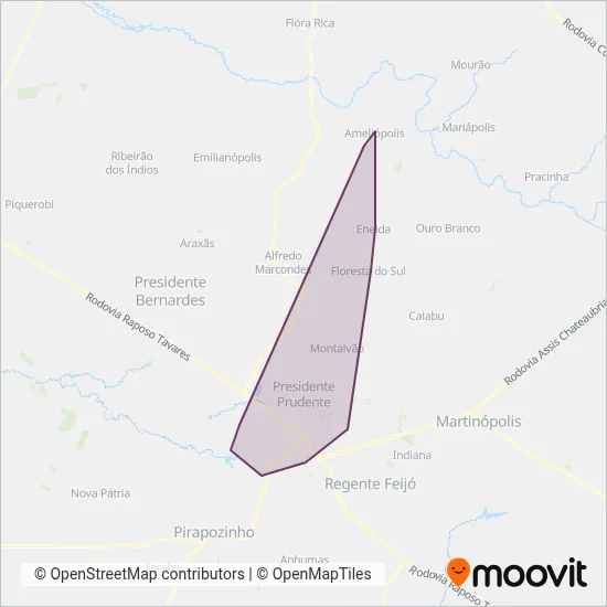 SOU Prudente coverage area map