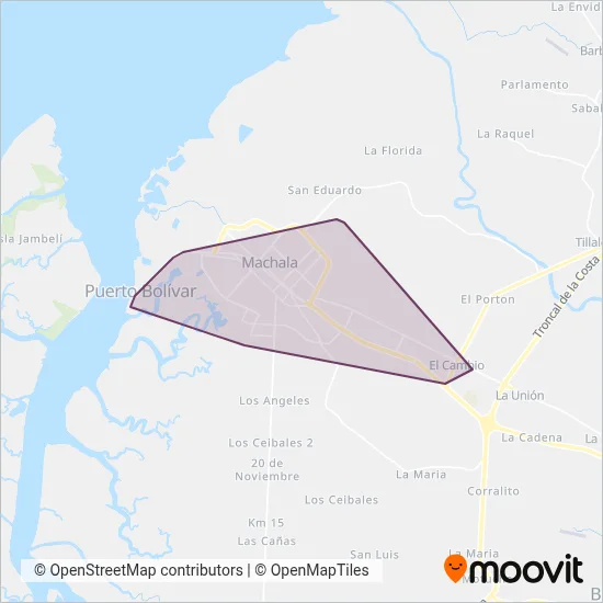 OROCONTI S.A coverage area map