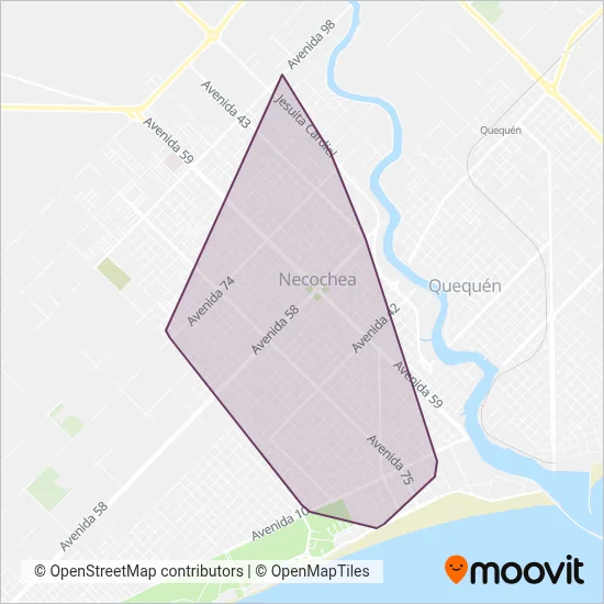 Micro Ómnibus Nueva Pompeya SRL coverage area map