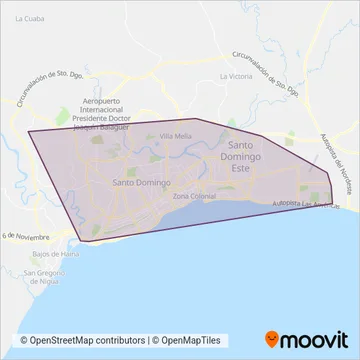 OMSA Santo Domingo coverage area map