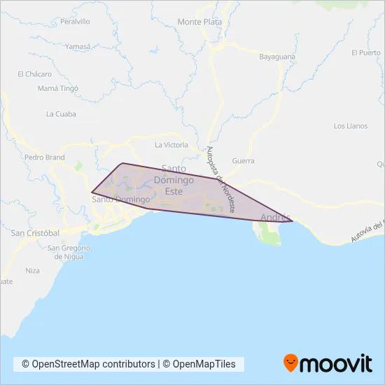 CONATRA coverage area map