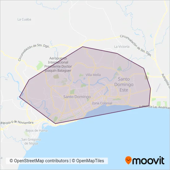 FENATRANO coverage area map