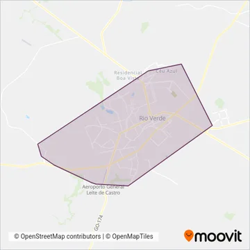 Paraúna coverage area map