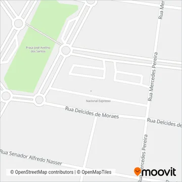 Viação Estrela coverage area map