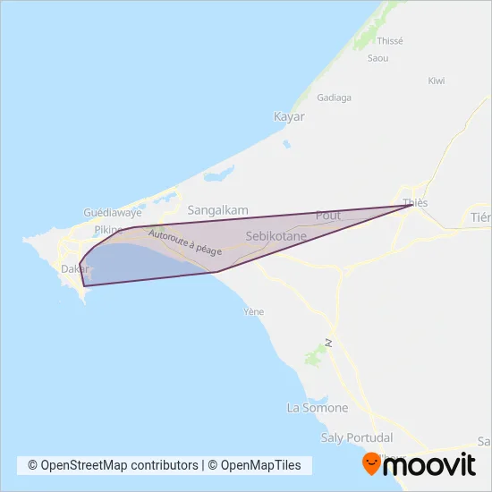 Petit Train de Banlieue S.A. coverage area map