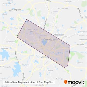 SVIDA Shuttle Bus coverage area map