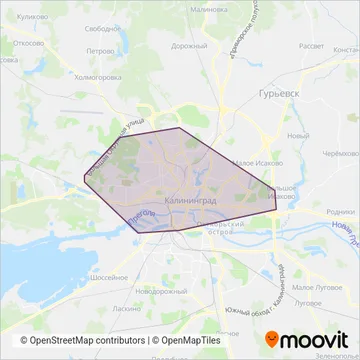 ООО "Вест Лайн" coverage area map