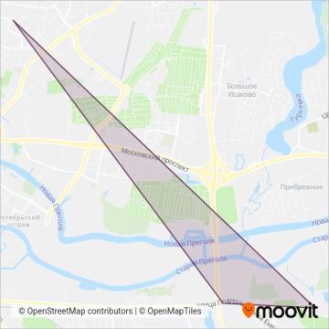 Схема покрытия компании Маршрутное такси
