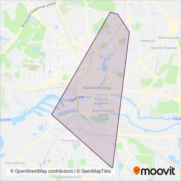 Схема покрытия компании ООО «Вест Лайн 1»