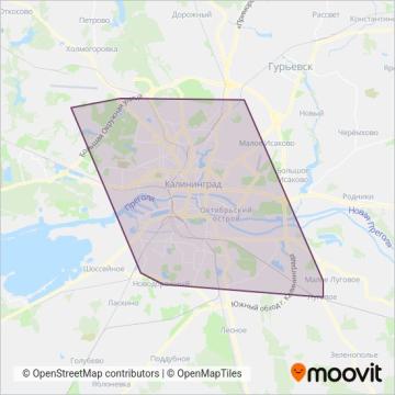 Схема покрытия компании Тотем