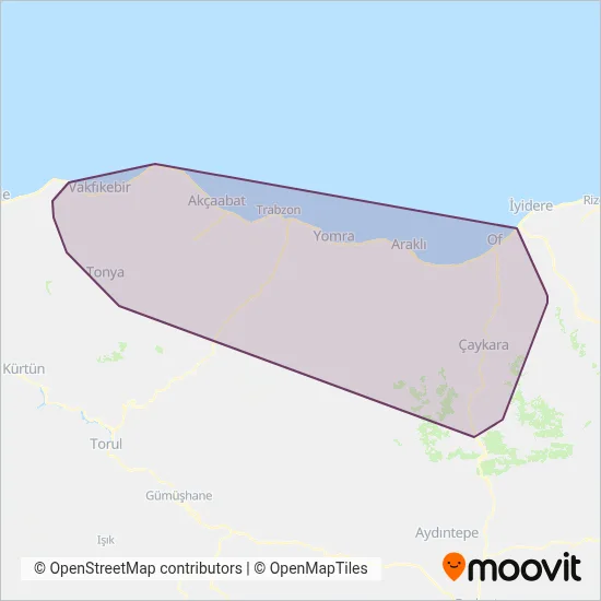 TULAŞ coverage area map