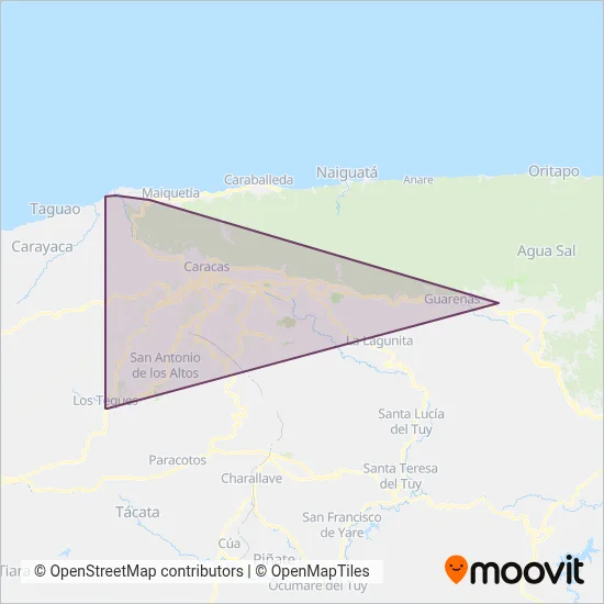 Metrobús coverage area map