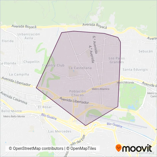 TransChacao coverage area map