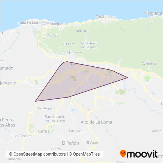 Metro coverage area map