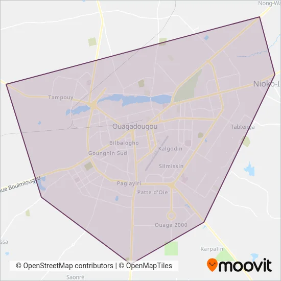 SOTRACO coverage area map
