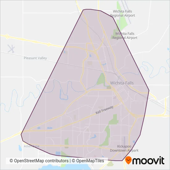 Falls Ride coverage area map