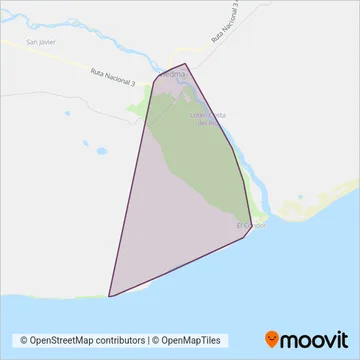 Ceferino (Bus) coverage area map