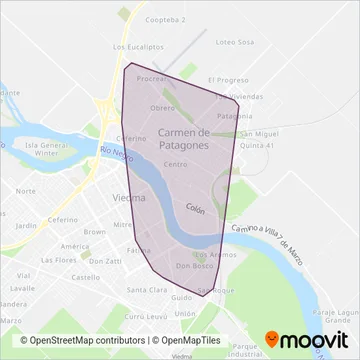 La Comarca coverage area map