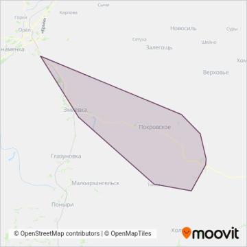 Покровское и район coverage area map