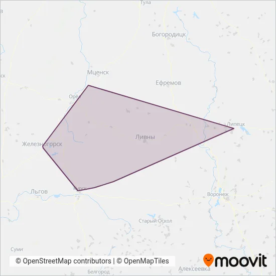 Regional Routes coverage area map