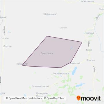 Схема покрытия компании Дмитровск и район