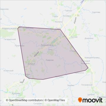 Орёл, дачные маршруты coverage area map