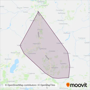 Троснянский район coverage area map