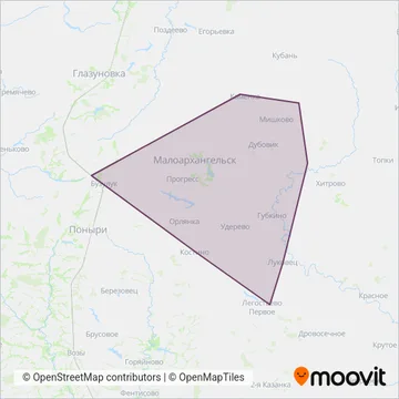 Малоархангельский район coverage area map