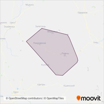 Ливны и район coverage area map