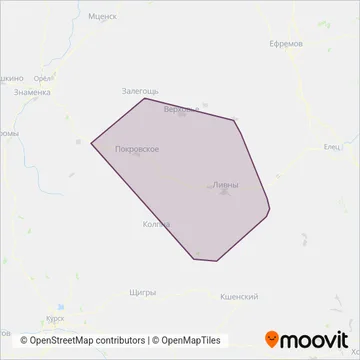 Ливны и район coverage area map