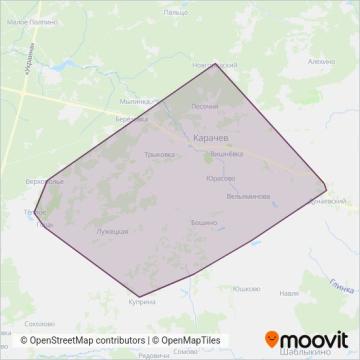 Карачев и район coverage area map
