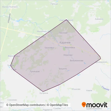 Карачев и район coverage area map