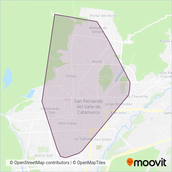 El Nene S.R.L. coverage area map